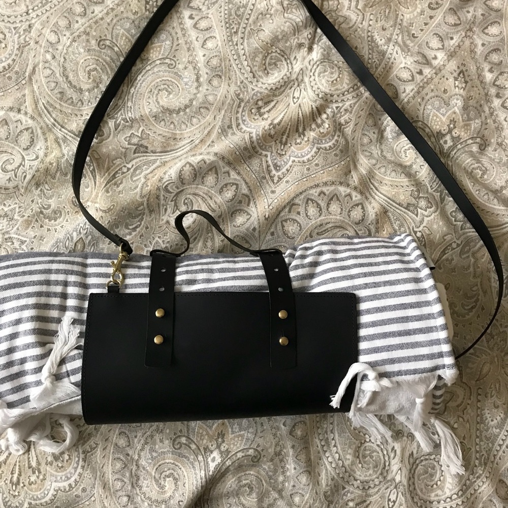 Leather beach bag!